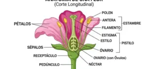 imagenes de La Flor y sus partes