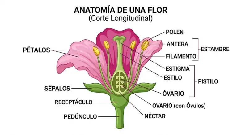 descargar dibujos de La Flor y Sus Partes 2026 imagenes de La Flor y sus partes
