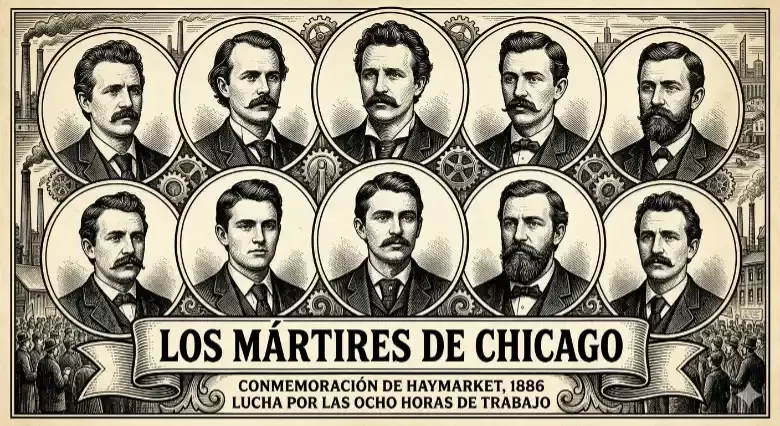 descargar dibujos de Himno al trabajo 2026 imagenes de Martires de Chicago