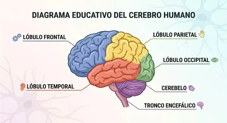 descargar dibujos de El Cerebro Humano 2026 imagenes de Partes del Cerebro Humano