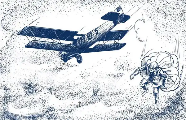 descargar dibujos de El primer salto en paracaídas en Bolivia, hace mas de 95 años la hazaña que marcó la historia aérea nacional 2026 imagenes de primer salto en paracaidas en Bolivia